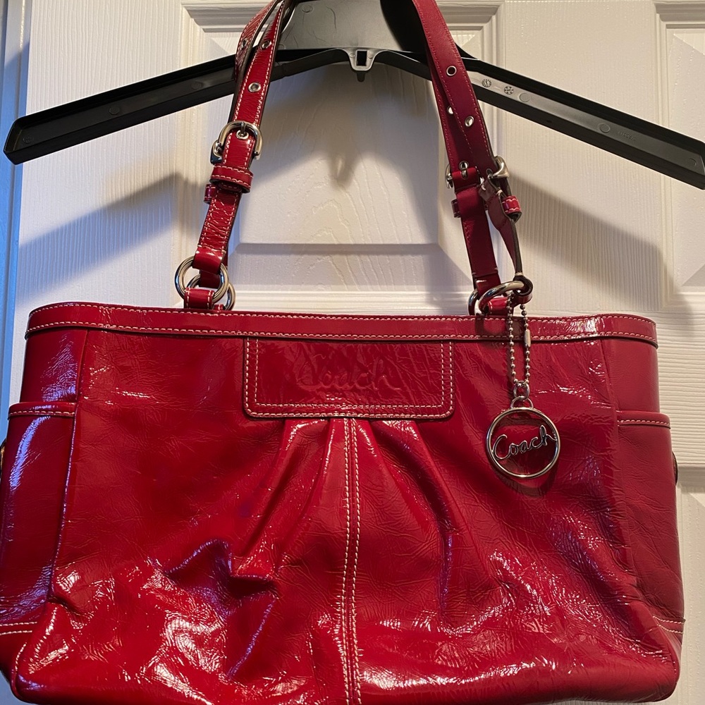 Coach patent leather satchel